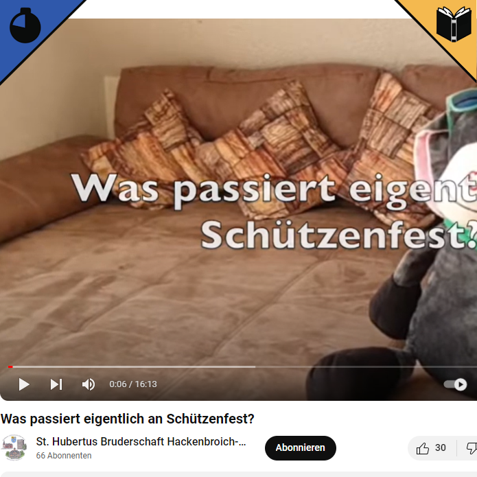 Video über die Vereinsarbeit und das Schützenfest