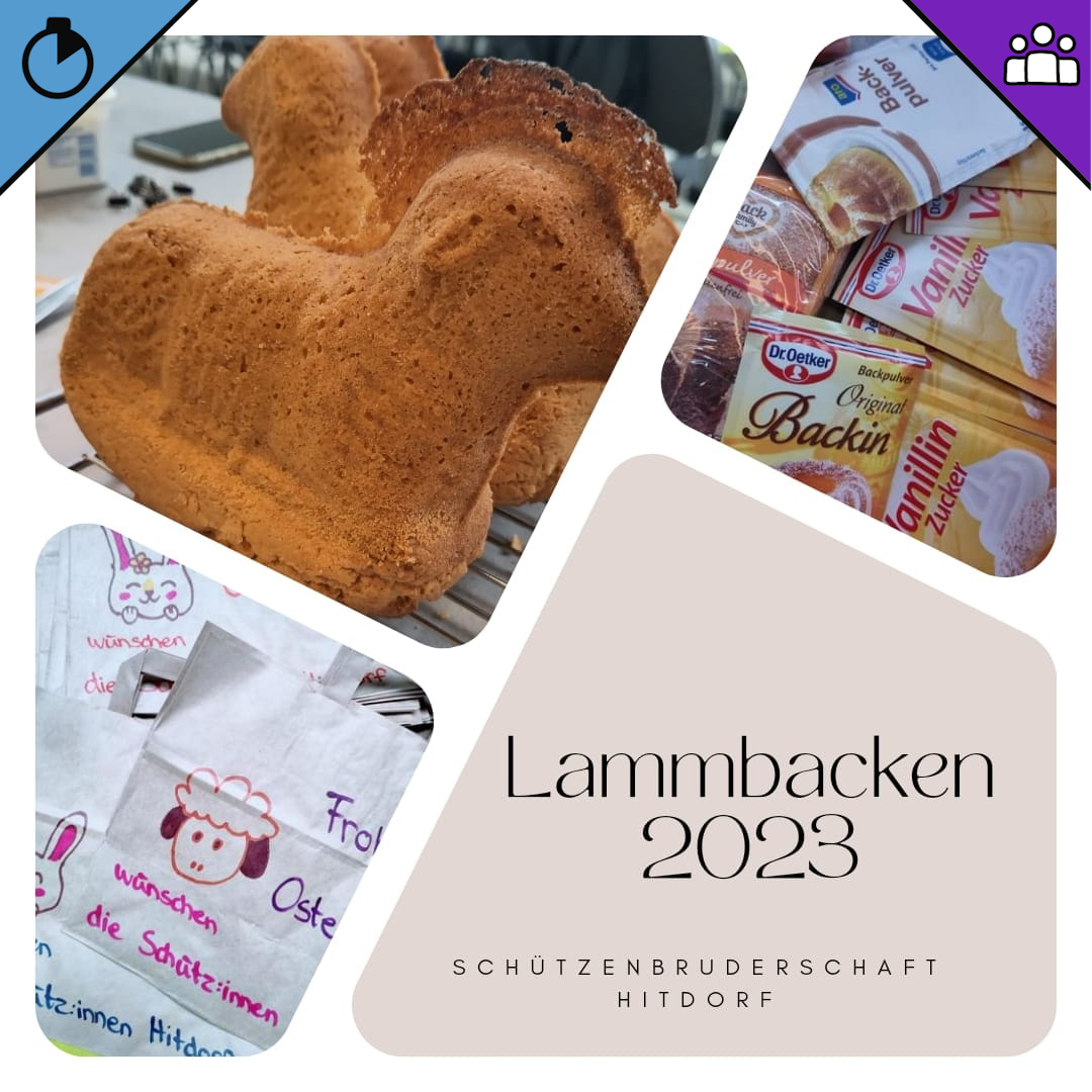 Osterlämmer backen