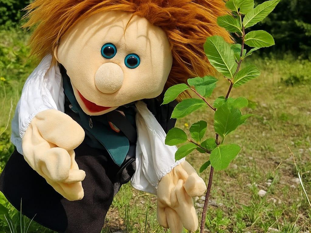Basti pflanzt Baum